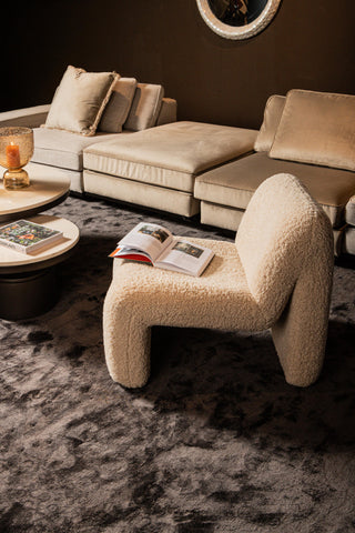 Fauteuil Oslo Teddy Beige PTMD