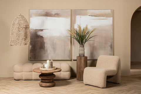 Fauteuil Oslo Teddy Beige PTMD