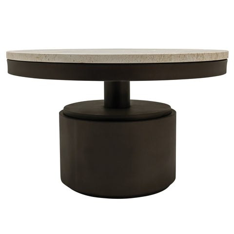 Salontafel Bregt Beige Marmer Rond 60 cm – PTMD