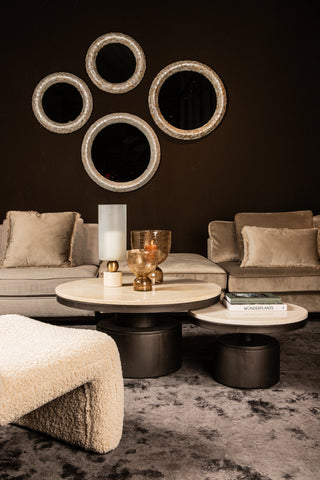 Salontafel Bregt Beige Marmer Rond 60 cm – PTMD