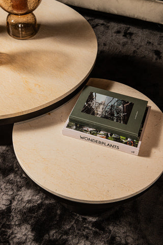 Salontafel Bregt Beige Marmer Rond – PTMD