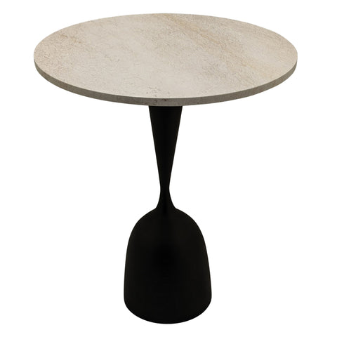 Bistrotafel Patras Beige Marmer Rond Ø 65 cm PTMD