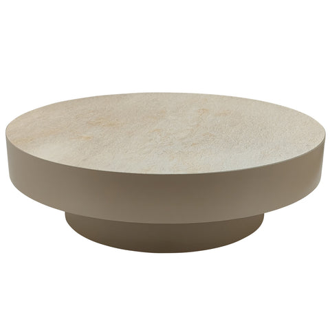 Salontafel Corfu Rond 90 cm Crème Marmer PTMD
