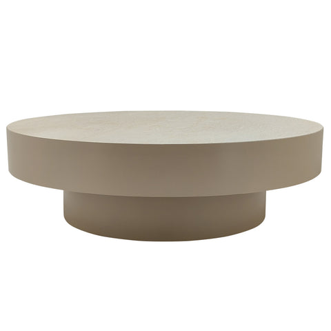 Salontafel Corfu Rond 90 cm Crème Marmer PTMD
