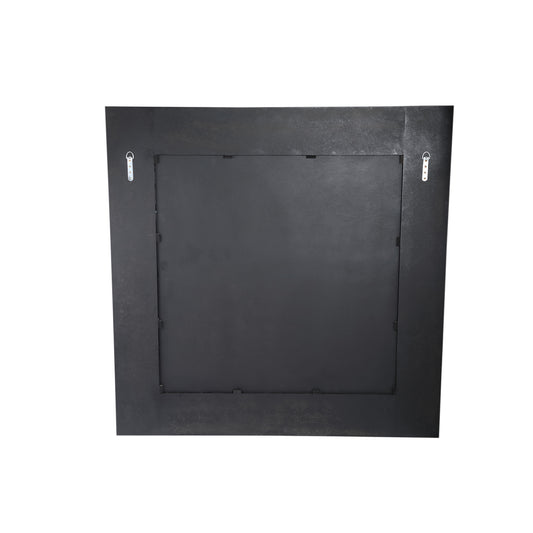 PTMD-Tiess Zwarte Spiegel Vierkant Gouden Rand XL - 139cm