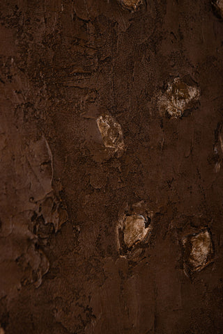 PTMD Porty Brown Canvas Schilderij Crème Patroon 122x152cm
