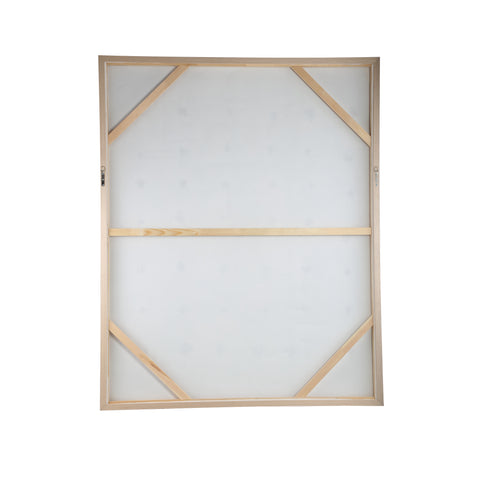 PTMD Porty Cream Canvas Schilderij  - Rechthoekig Bruin Patroon