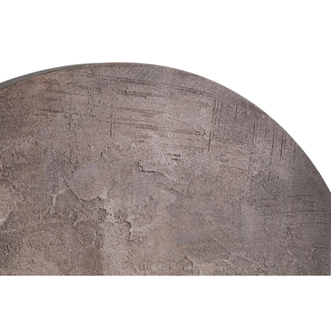 Canvas Schilderij Kemp Brown Rond 90 cm PTMD.