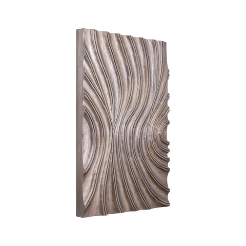 Wandpaneel Reddie Bruin Golvend 60x90 cm PTMD