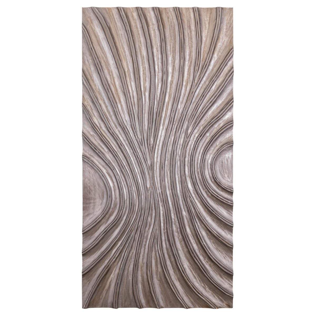 Panneau mural rectangulaire en MDF brillant de couleur marron Reddie.