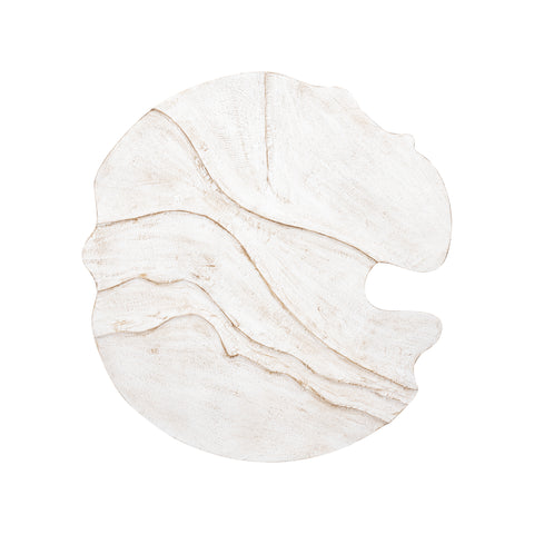 Wandpaneel Samraj Wit Golfstructuur 90x90 cm PTMD