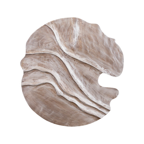 Wandpaneel Samraj Bruin Golfstructuur 90x90 cm PTMD