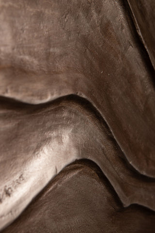Wandpaneel Samraj Bruin Golfstructuur 90x90 cm PTMD