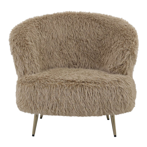 Fauteuil Franklyn Bruin Harig PTMD