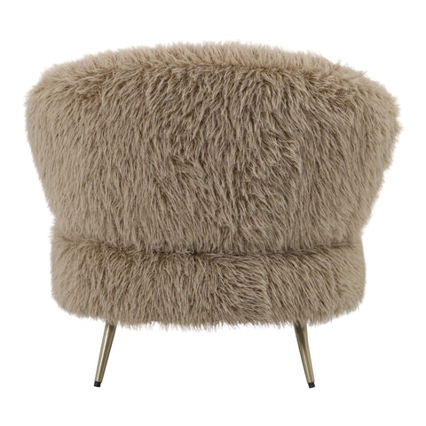 Fauteuil Franklyn Bruin Harig PTMD