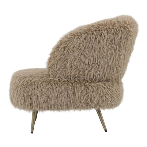 Fauteuil Franklyn Bruin Harig PTMD