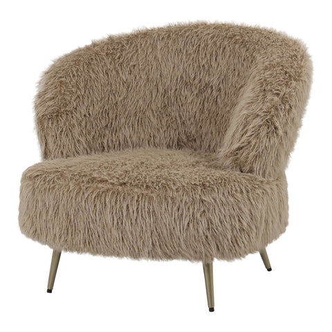 Fauteuil Franklyn Bruin Harig PTMD