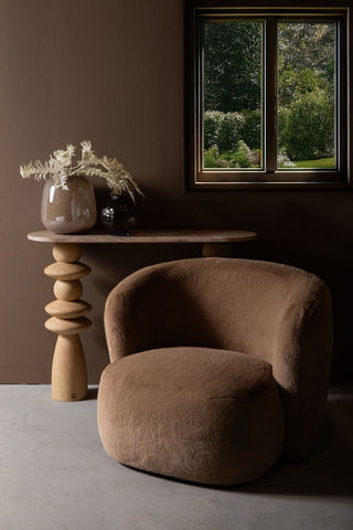 Fauteuil Aphrodite Mocca Bont PTMD