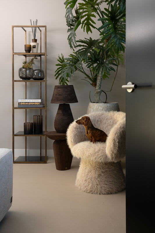 Hermes Beige Eetkamerstoel/fauteuil Hair