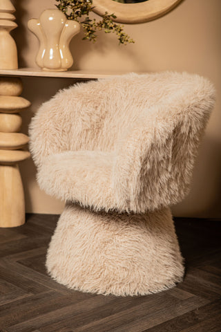 PTMD Hermes Crème Eetkamerstoel/ Fauteuil Eden 3