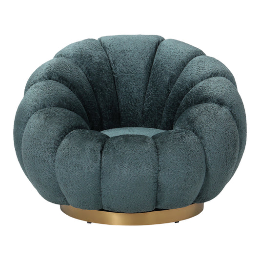 Daisy Fauteuil Teal Euphoria 13 Gouden Basis