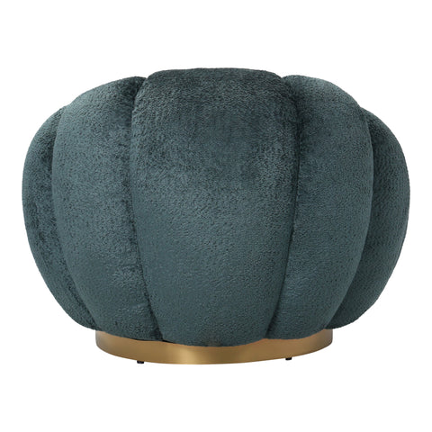 Daisy Fauteuil Teal Euphoria 13 Gouden Basis