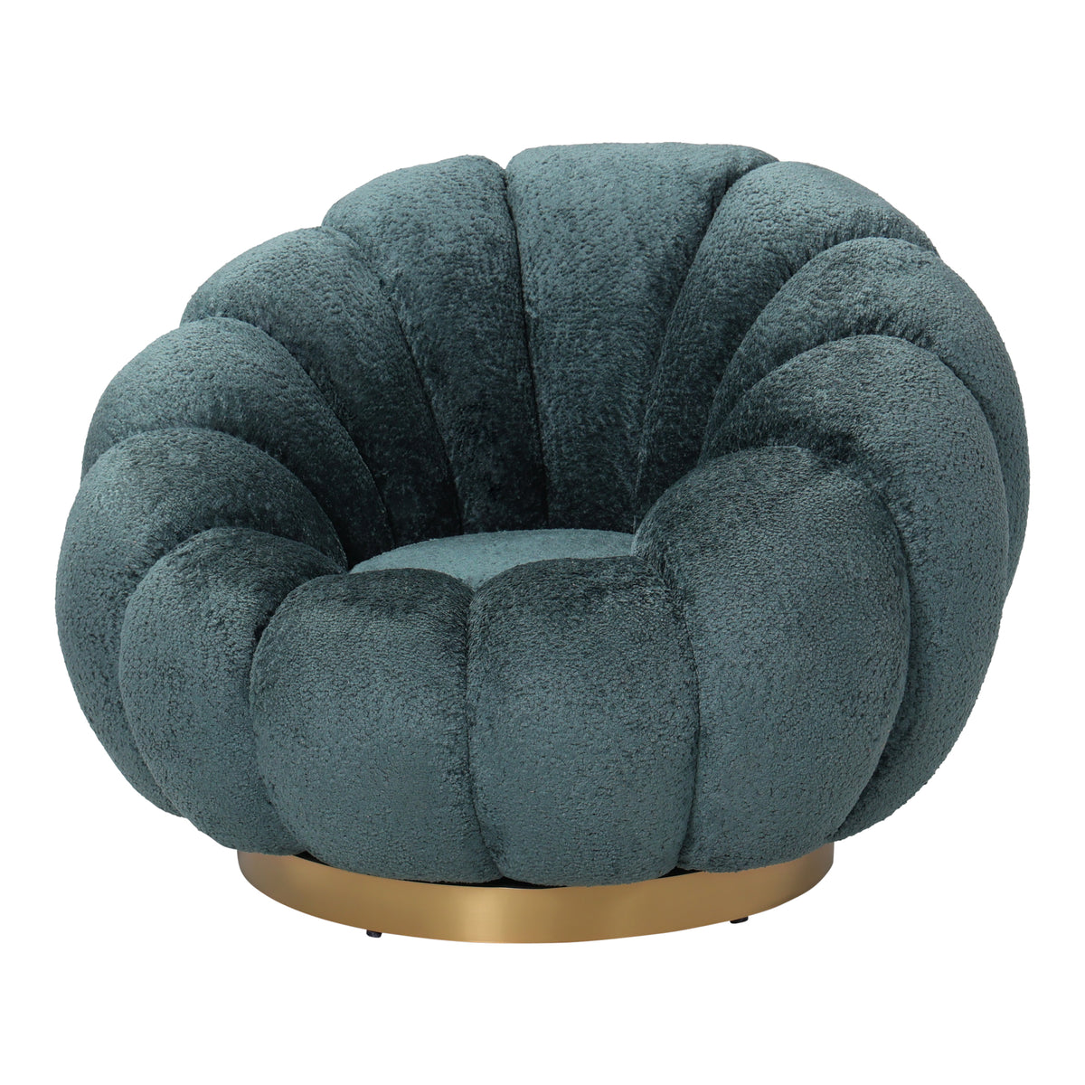 Daisy Fauteuil Teal Euphoria 13 Gouden Basis