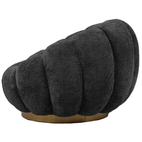 Daisy Fauteuil Antraciet Euphoria 21 Gouden Onderstel