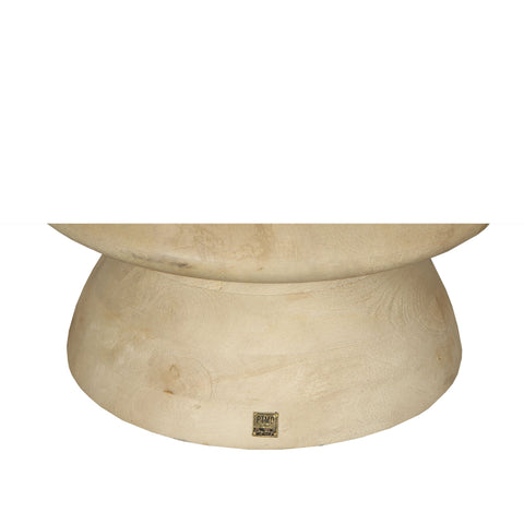 Callain Natuurlijke Mango Houten Salontafel Marmeren Blad