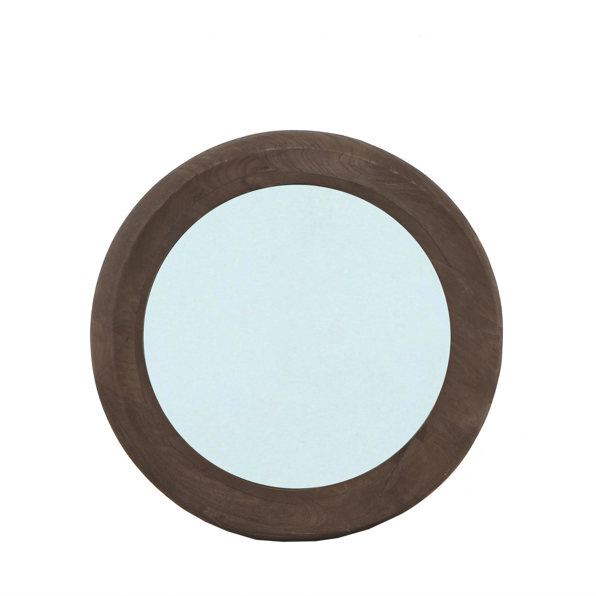 Wandspiegel Noam Bruin Mangohout Ø70 cm PTMD