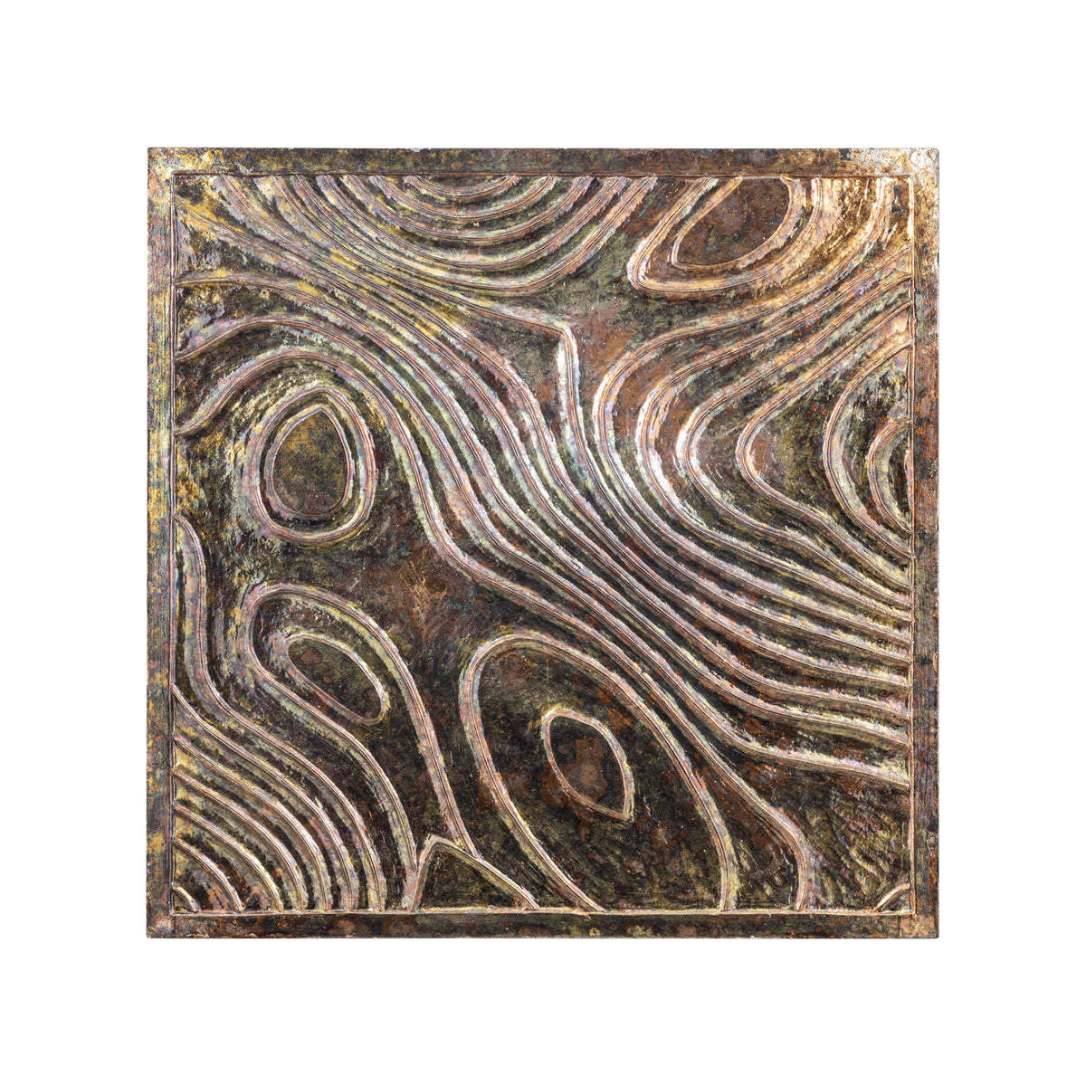 Paneles de pared cuadrados de madera verde Connolly Oil S.