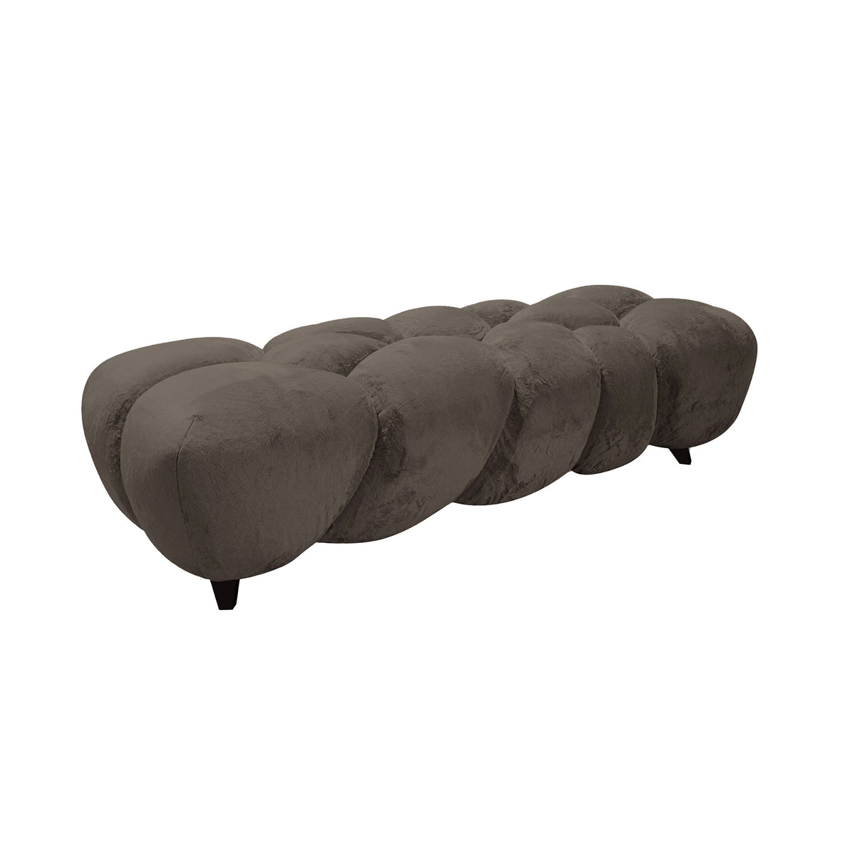 Bank Nubibus Donker Taupe 160x60 cm PTMD