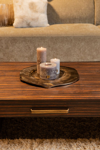 Salontafel Tiess Bruin Houtfineer 2 Laden PTMD