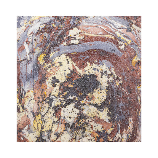 Panel de pared de mosaico de vidrio con aspecto de mármol en óxido de Eaven.