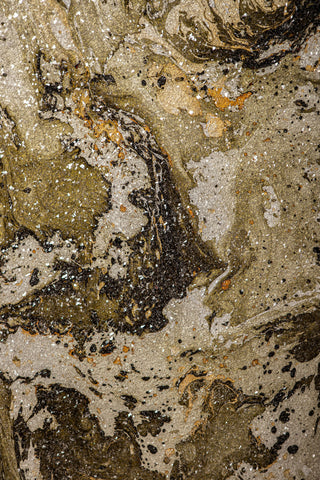 Panel de pared de mosaico de vidrio con aspecto de mármol verde Eaven.