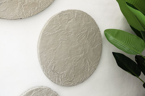 Wandpaneel Jaslena Beige Vezelcement Round Rock 90 cm PTMD
