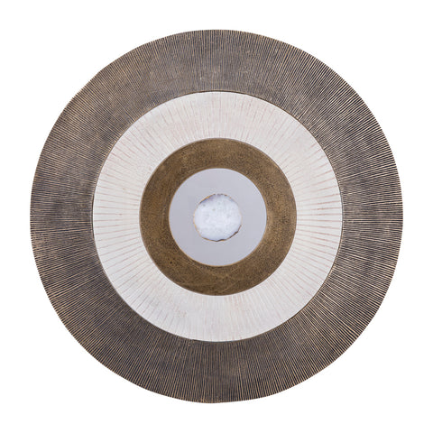 Wandpaneel Jacci Goud Gegoten Aluminium Rond L PTMD