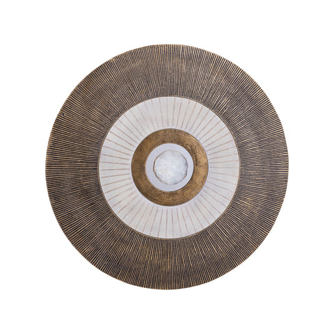 Wandpaneel Jacci Goud Gegoten Aluminium Rond S PTMD