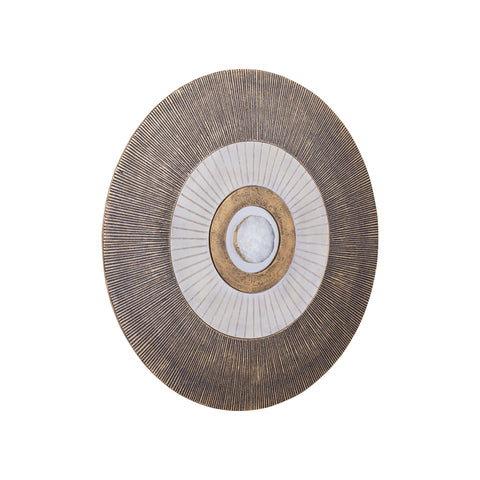 Wandpaneel Jacci Goud Aluminium Rond 60 cm PTMD