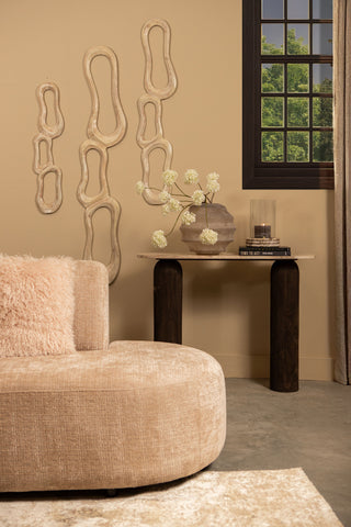 Wandpaneel Camare Beige Aluminium Abstract M PTMD