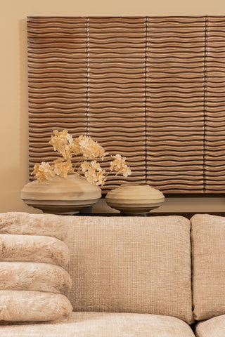 Wandpaneel Seline Bronze Wavy Stripe 180x90 cm PTMD