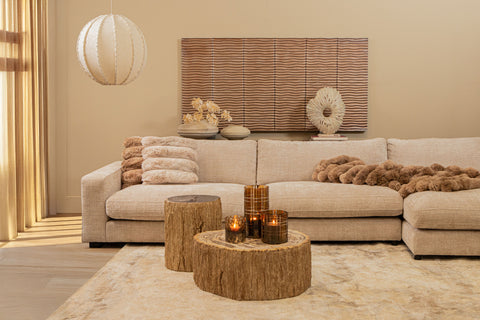 Wandpaneel Seline Bronze Wavy Stripe 180x90 cm PTMD