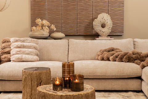 Wandpaneel Seline Bronze Wavy Stripe 180x90 cm PTMD