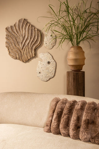 Wandpaneel Abbie Beige Golvend 90x80 cm PTMD