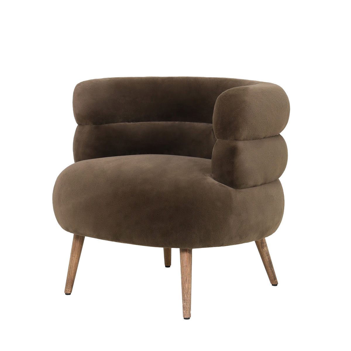 Fauteuil Nelly Donkerbruin PTMD