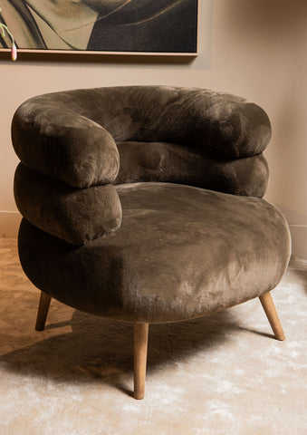 Fauteuil Nelly Donkerbruin PTMD