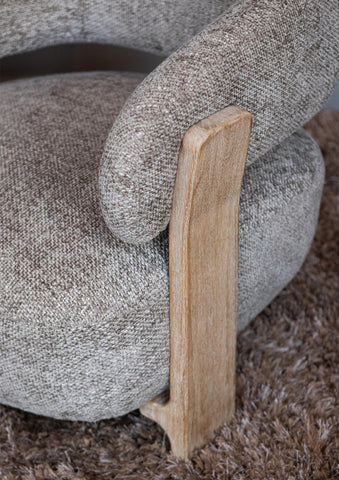 Fauteuil Mire Taupe PTMD