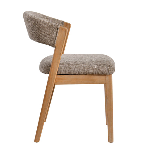 Eetkamerstoel Kael Taupe Legacy Hout PTMD (set van 2)