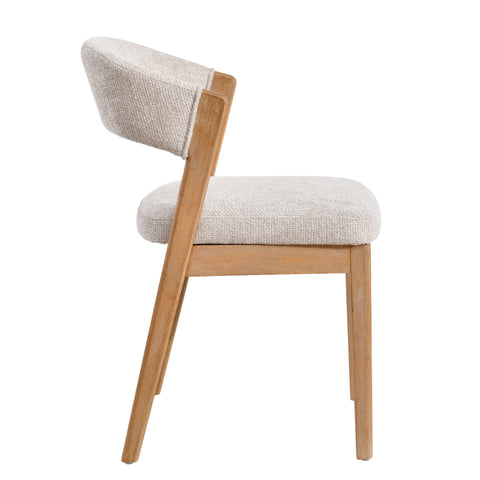 Eetkamerstoel Kael Crème Legacy Hout PTMD (set van 2)