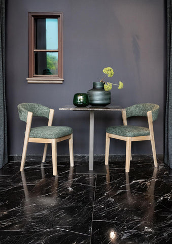 Eetkamerstoel Kael Groen Legacy Hout PTMD (set van 2)